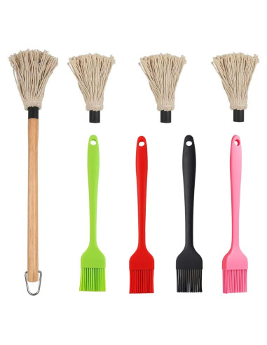 Brochas de Basting para BBQ YOKIOU 45.72 cm con 4 cabezales