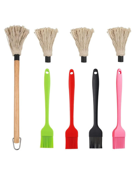 Brochas de Basting para BBQ YOKIOU 45.72 cm con 4 cabezales