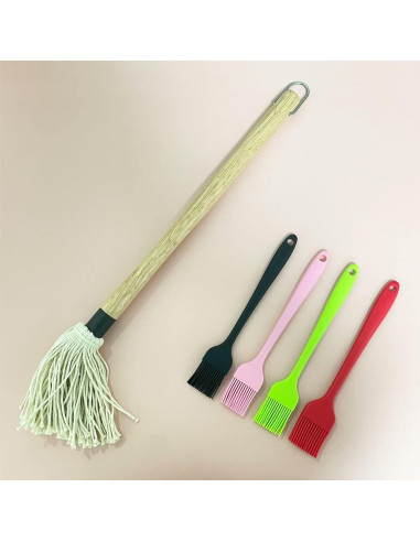 Brochas de Basting para BBQ YOKIOU 45.72 cm con 4 cabezales
