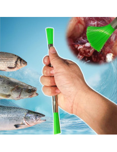 Juego de Cepillos de Limpieza Lhovujo 3 Piezas para Pescado 2