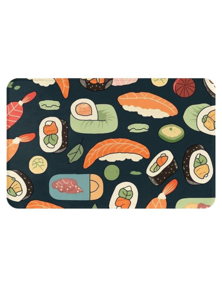 Alfombra de Entrada LKWSCGHM 49.5x80 cm Antideslizante Floral