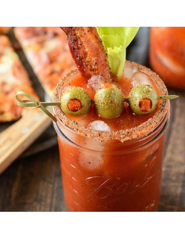 200 Palillos de Cóctel de Bambú con Nudo 11.9 cm - Amovvita