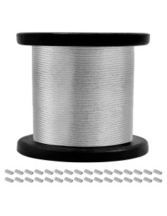 Cable de Acero Inoxidable 316 Uyenseoy 400FT 0.79mm Trenzado