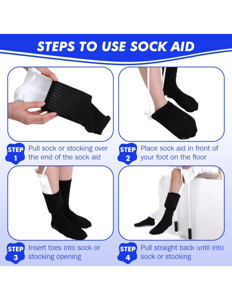 Ayudante para Ponerse Calcetines LemonRoad 4 Pack para Ancianos