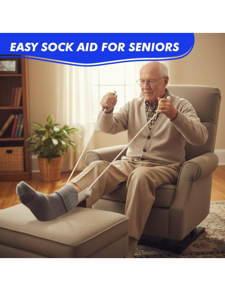 Ayudante para Ponerse Calcetines LemonRoad 4 Pack para Ancianos