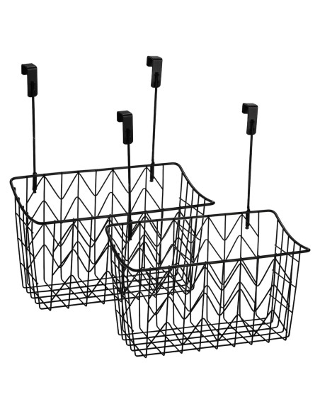 Organizador Colgante AVLA 2 Cestas Rejilla Metal 12.5x9.3x4.5cm
