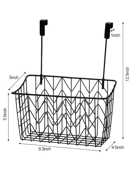 Organizador Colgante AVLA 2 Cestas Rejilla Metal 12.5x9.3x4.5cm