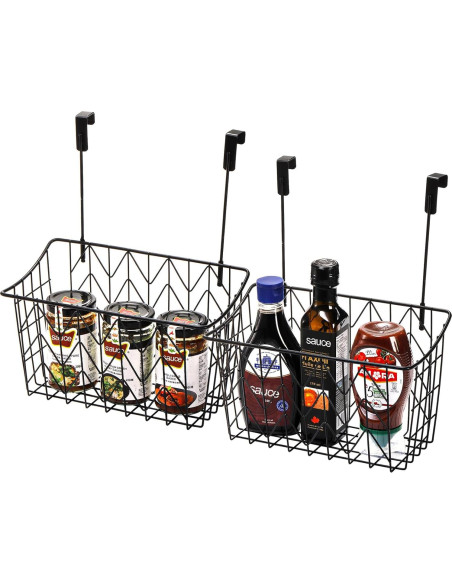 Organizador Colgante AVLA 2 Cestas Rejilla Metal 12.5x9.3x4.5cm