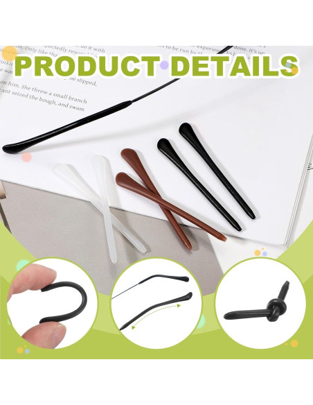 Templos de Reemplazo para Gafas PATIKIL Silicona Antideslizante