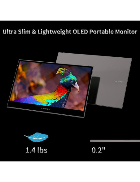 Monitor Portátil INNOCN 13.3" OLED Full HD 1080P USB C HDMI