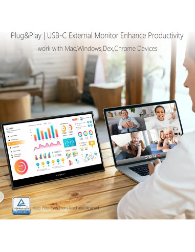 Monitor Portátil INNOCN 13.3" OLED Full HD 1080P USB C HDMI