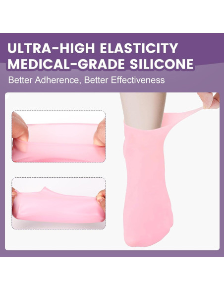 Juego de 4 Pares de Calcetines y Guantes Hidratantes TEAWOO