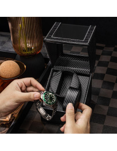 Enrollador de Relojes Automáticos K-KLPEKYC Doble Negro 2