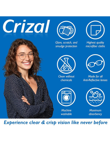 Kit Limpiador de Lentes Crizal 2oz + Paño Microfibra 2pk