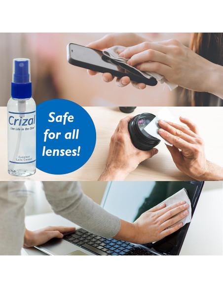 Kit Limpiador de Lentes Crizal 2oz + Paño Microfibra 2pk