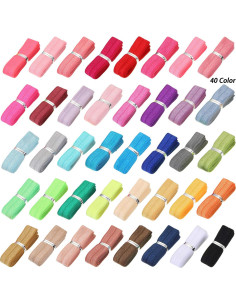 Cinta Elástica Plegable WILLBOND 40 Colores 1.59 cm x 40 Yardas 2