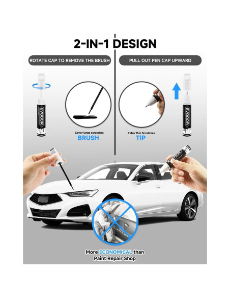 Pintura de Retoque EVOOOR Perla Blanca Platino 11.8 ml