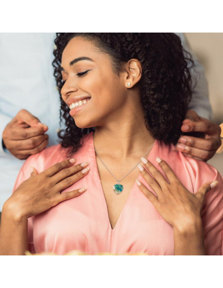 Colgante Corazón 925 Plata Esterlina PH PandaHall 2 Pcs