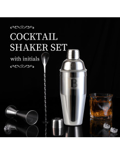 Coctelera de 24oz THECOSKY con Jigger 1/2oz - Acero Inoxidable 2