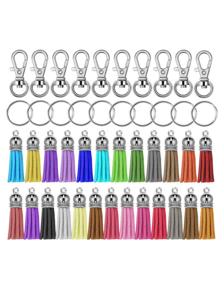 Kit 150 Pcs Ganchos Giratorios y Anillos Selizo para Manualidades