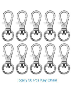 Kit 150 Pcs Ganchos Giratorios y Anillos Selizo para Manualidades 2