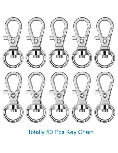 Kit 150 Pcs Ganchos Giratorios y Anillos Selizo para Manualidades