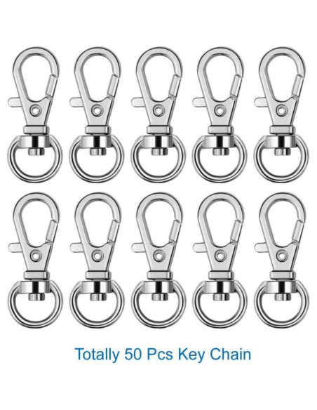 Kit 150 Pcs Ganchos Giratorios y Anillos Selizo para Manualidades