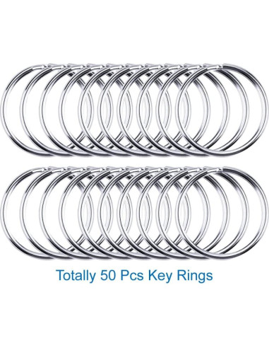 Kit 150 Pcs Ganchos Giratorios y Anillos Selizo para Manualidades