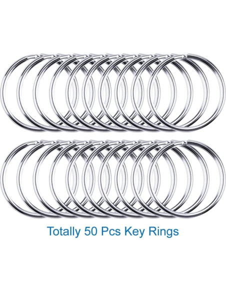 Kit 150 Pcs Ganchos Giratorios y Anillos Selizo para Manualidades