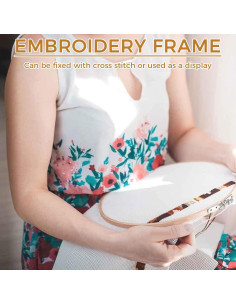 Juego de 4 Aros de Bordado de Madera de Haya 3 a 6 Pulgadas 2