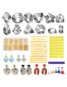 Kit de Fabricación de Pendientes Fesorsi 763 Piezas Arcilla