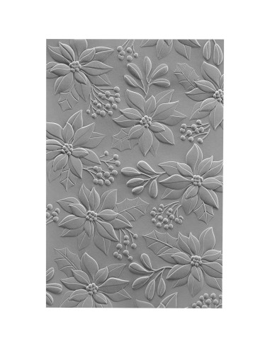 Carpeta de Embossing 3D Spellbinders Poinsettias 14x21.6 cm