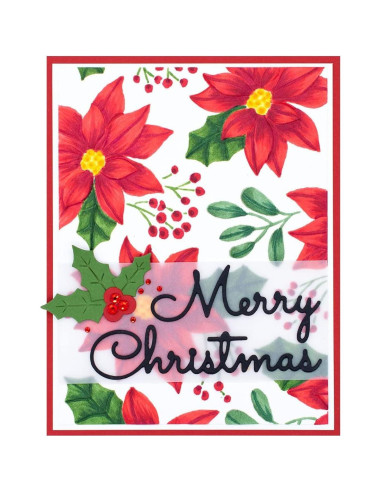 Carpeta de Embossing 3D Spellbinders Poinsettias 14x21.6 cm