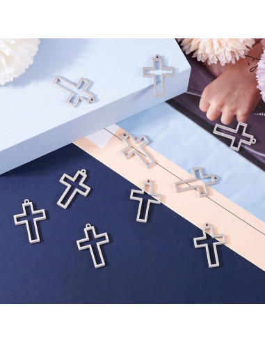 10 Colgantes de Acero Inoxidable Pandahall para Joyería