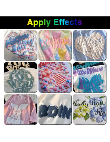 Vinilo de Transferencia de Calor Puff HTV TORC 10 Hojas 30.48x25.4cm