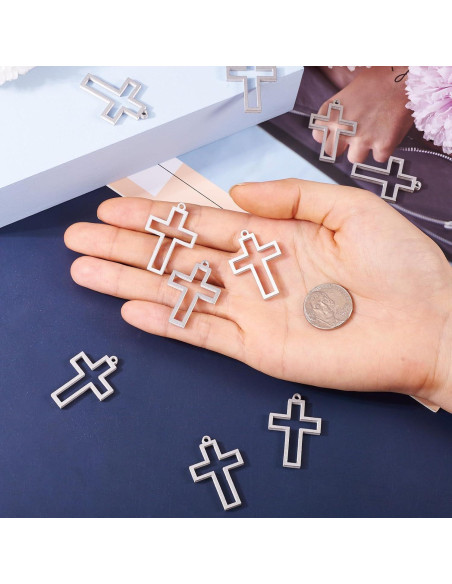 10 Colgantes de Acero Inoxidable Pandahall para Joyería