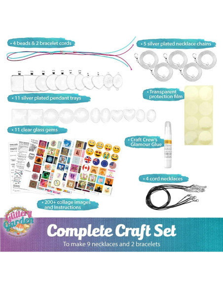 Kit de Fabricación de Joyería Jardín Brillante - 11 Piezas