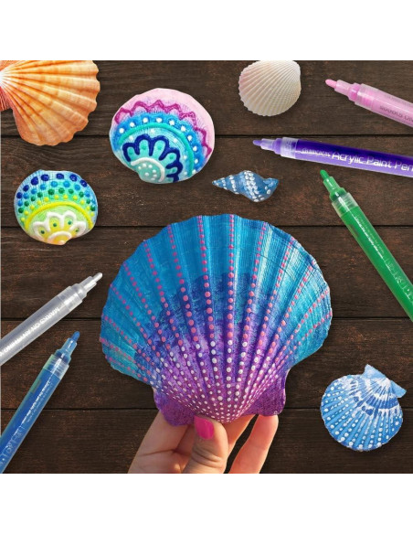 Marcadores de Pintura Acrílica CH HAICHENG 12 Colores 2mm