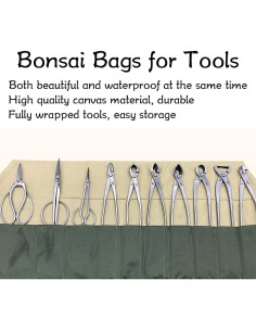 Bolsa de Herramientas para Bonsai Pwshymi - Lona Impermeable 2