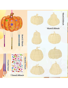 Kit de Campanas de Viento de Otoño Cinrobiye 16 Piezas 2