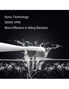 Cepillo de Dientes Eléctrico Loafar Sonic 30,000 VPM Blanco 2