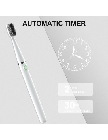 Cepillo de Dientes Eléctrico Loafar Sonic 30,000 VPM Blanco