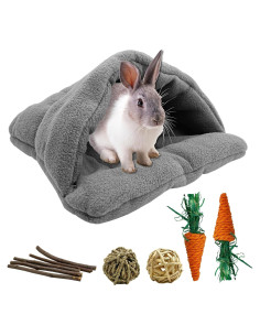 Casa de dormir para conejos y pequeños animales Kathson - Gris oscuro