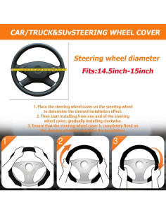 Cubierta de Volante Zpana de Fibra de Carbono 38-40 cm Negra 2