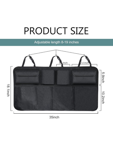 Organizador de Maletero de Coche Ferianl 90x46 cm Plegable