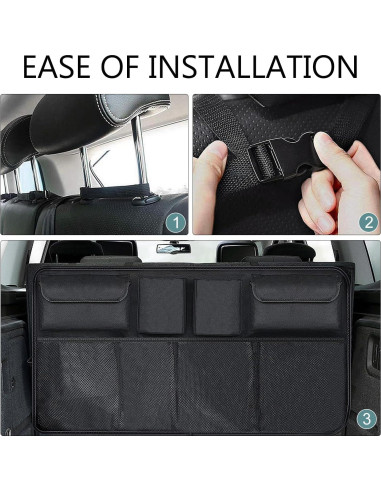 Organizador de Maletero de Coche Ferianl 90x46 cm Plegable