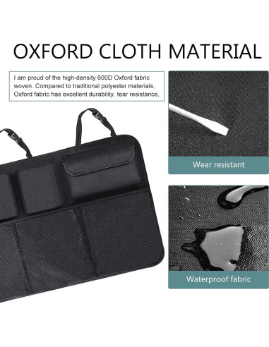 Organizador de Maletero de Coche Ferianl 90x46 cm Plegable