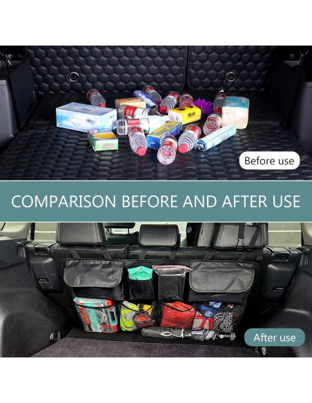 Organizador de Maletero de Coche Ferianl 90x46 cm Plegable