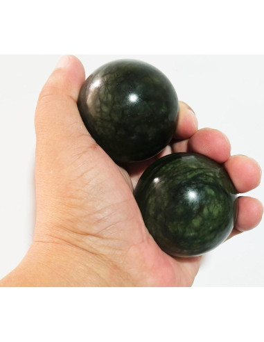 Pelota de Ejercicio de Jade Natural LLY 2 para Mano 5 cm
