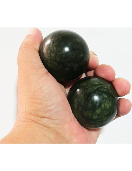 Pelota de Ejercicio de Jade Natural LLY 2 para Mano 5 cm